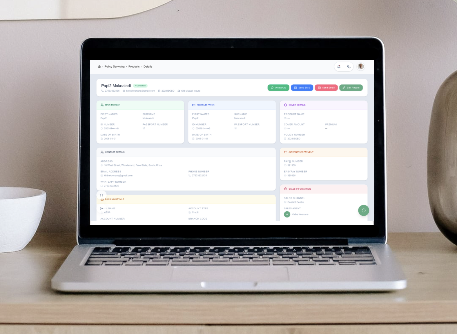 Policy Administration Dashboard